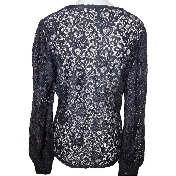 Stella & Dot Julianna black Lace Top Size L - Picture 3 of 8